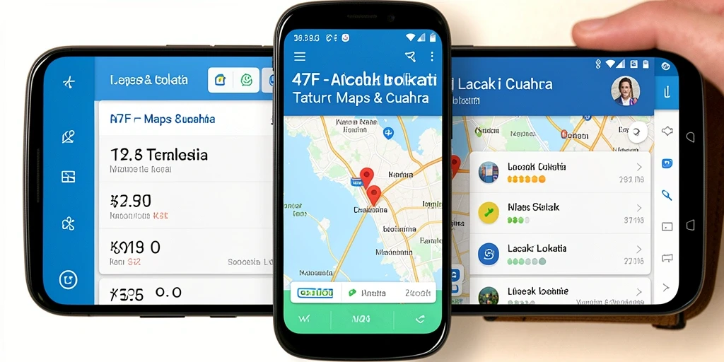 Antarmuka 47F yang intuitif untuk pelacakan lokasi.