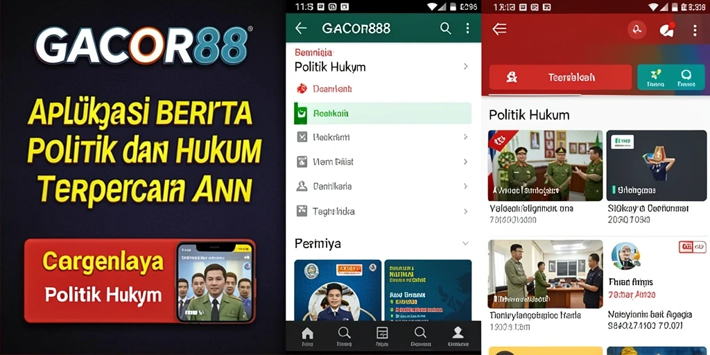 Tampilan antarmuka pengguna GACOR88 yang menarik dan informatif.