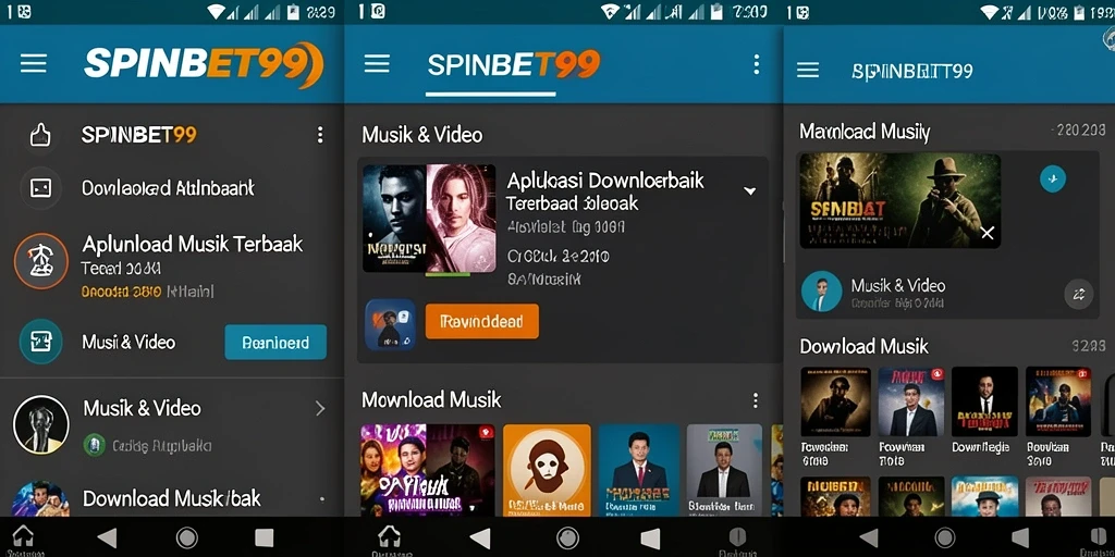 Antarmuka aplikasi SPINBET99 untuk Download Musik yang intuitif dan menarik.