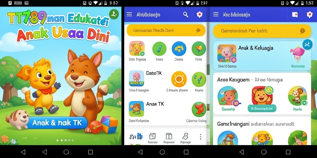 Antarmuka bermain yang cerah dan ramah anak di TT789.