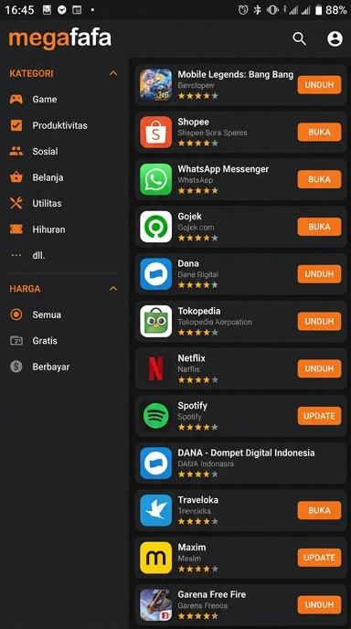 megafafa - Halaman Indeks Aplikasi Populer dan Kanal Uji Terpercaya